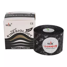 NASARA Kinesioteippi 5 cmx5 m musta, 1 kpl