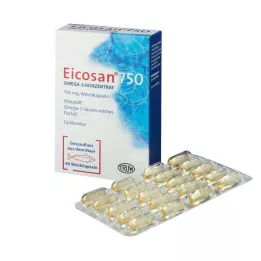 EICOSAN 750 Omega-3-tiiviste pehmeät kapselit, 60 kpl