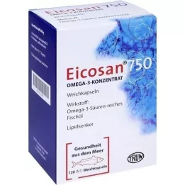 EICOSAN 750 Omega-3-konsentraattiset pehmeät kapselit, 120 kpl