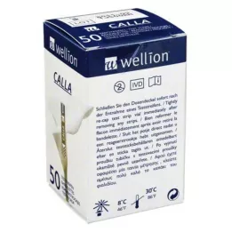 WELLION CALLA Verensokerin testiliuskat, 50 kpl