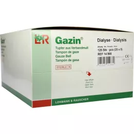 GAZIN Dialyysipuikkoja 2+3 steriiliä suojarenkaalla, 125 kpl