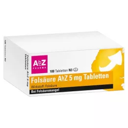 FOLSÄURE AbZ 5 mg tabletit, 100 kpl