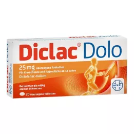 DICLAC Dolo 25 mg päällystetyt tabletit, 20 kpl