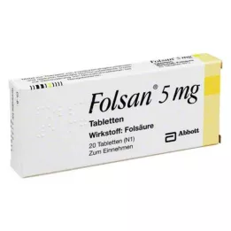 FOLSAN 5 mg tabletit, 20 kpl