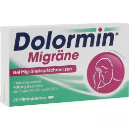 DOLORMIN Migreenifilmi -päällystetyt tabletit, 20 kpl