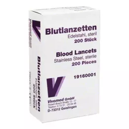 BLUTLANZETTEN Metalli yksinkertainen, 200 kpl