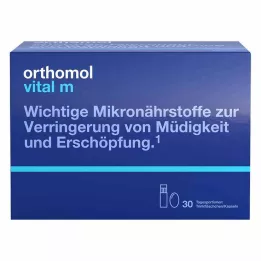 ORTHOMOL Vital M -juomapullo/kapseli yhdistelmäpakkaus, 30 kpl
