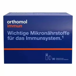 ORTHOMOL Immuunijuomapullo/tabletti yhdistelmäpakkaus, 30 kpl
