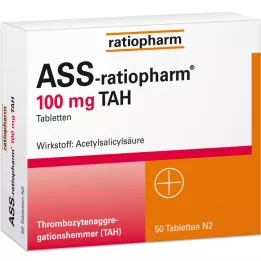 ASS-ratiopharm 100 mg TAH tabletit, 50 kpl