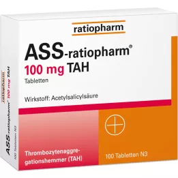 ASS-ratiopharm 100 mg TAH tabletit, 100 kpl