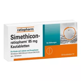 SIMETHICON-ratiopharm 85 mg purutabletit, 20 kpl