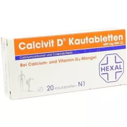 CALCIVIT D Chewing -tabletit, 20 kpl