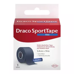 DRACO TAPEVERBAND 3,8 cm x 10 m sininen, 1 kpl