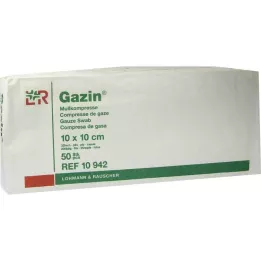 GAZIN Harsokomp. 10x10 cm ei-steriili 32-kertainen toiminta, 50 kpl