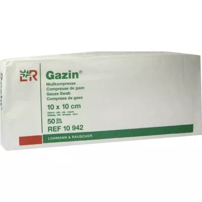 GAZIN Harsokomp. 10x10 cm ei-steriili 32-kertainen toiminta, 50 kpl GAZIN Harsokomp. 10x10 cm ei-steriili 32-kertainen toiminta, 50 kpl