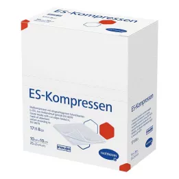 ES-KOMPRESSEN steriili 10x10 cm 8-kertainen, 25x2 kpl