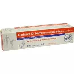 Kalsivit d forte effervisescent tabletit, 20 kpl