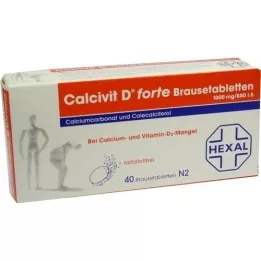 Kalsivit d forte effervescent tabletit, 40 kpl