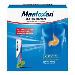 MAALOXAN 25 mVal suspensio, 50 x 10 ml