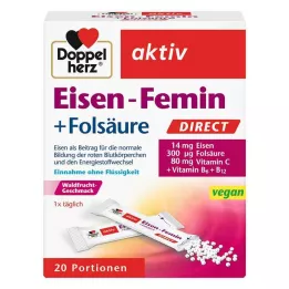 DOPPELHERZ Iron-Femin DIRECT Pelletit, 20 kpl