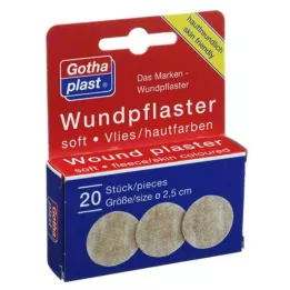 GOTHAPLAST Haavanhoitopehmeä fleece 2,5 cm, 20 kpl