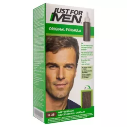 JUST miesten sävyttävä shampoo keskiruskea, 60 ml