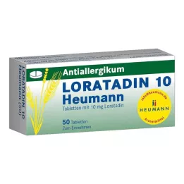 LORATADIN 10 Heumann-tablettia, 50 kpl