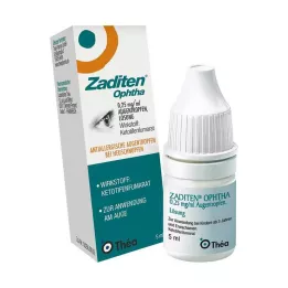 ZADITEN ophtha 0,25 mg/ml silmätipat, 1X5 ml