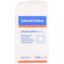 CUTISOFT Cotton Komm. 7,5x7,5 cm Unsteril, 100 kpl