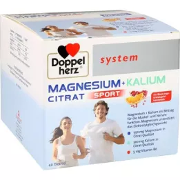 DOPPELHERZ Magnesium+kaliumsitraattijärjestelmä Granulate, 40 kpl