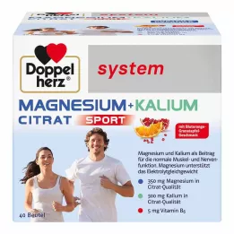 DOPPELHERZ Magnesium+Kaliumsitraattijärjestelmän rakeet, 40 kpl