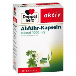 DOPPELHERZ Laksatiiviset kapselit Rizinol 1 000 mg, 30 kpl