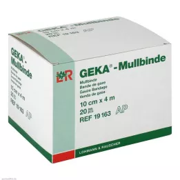 MULLBINDEN GEKA 10 cm x 4 m, 20 kpl