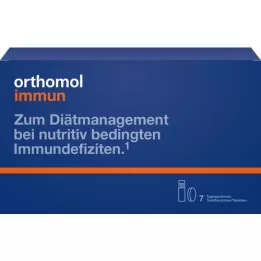 ORTHOMOL Immuunijuomapullot/taulukko.Kombipack.