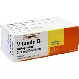 VITAMIN B1-RATIOPHARM 200 mg tabletit, 100 kpl