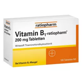 VITAMIN B1-RATIOPHARM 200 mg tabletit, 100 kpl