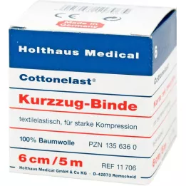 KURZZUGBINDE Cottonelast 6 cmx5 m, 10 kpl