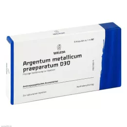 ARGENTUM METALLICUM Praeparatum d 30 Ampules, 8 kpl