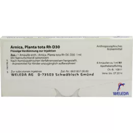 ARNICA PLANTA TOTA RH D 30 AMPOULE, 8x1 ml