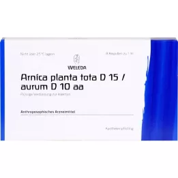 Arnica Planta Ta D 15 / Aurum D 10 AA ampullit, 8x1 ml