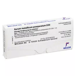 AURUM METALLICUM PRAEPARATUM D 30 ampulli, 8 kpl