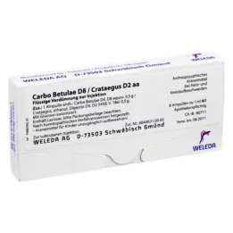 CARBO BETULAE D 8/CRATAEGUS D 2 AA AMPOULES, 8x1 ml