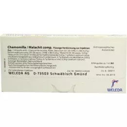 CHAMOMILLA/MALACHIT comp.ampull, 8x1 ml