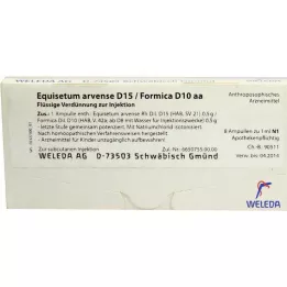EQUISETUM ARVENSE D 15/Formica D 10 aa-ampullit, 8X1 ml