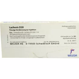 LACHESIS D 20 ampullit, 8X1ml