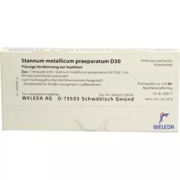 STANNUM METALLICUM Praeparatum d 30 Ampules, 8x1 ml