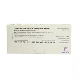 STANNUM METALLICUM praeparatum D 30 ampulli, 8X1 ml