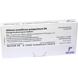 STIBIUM METALLICUM PRAEPARATUM D 6 Ampules, 8x1 ml