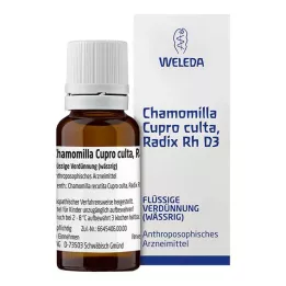 CHAMOMILLA CUPRO Culta Radix RH D 3 Laimennus, 20 ml