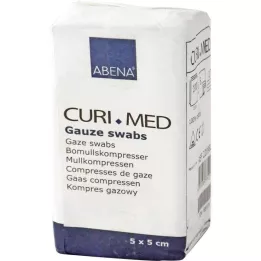 VLIESKOMPRESSEN ei-steriili 5x5 cm 4 kerrosta, 50x100 kpl